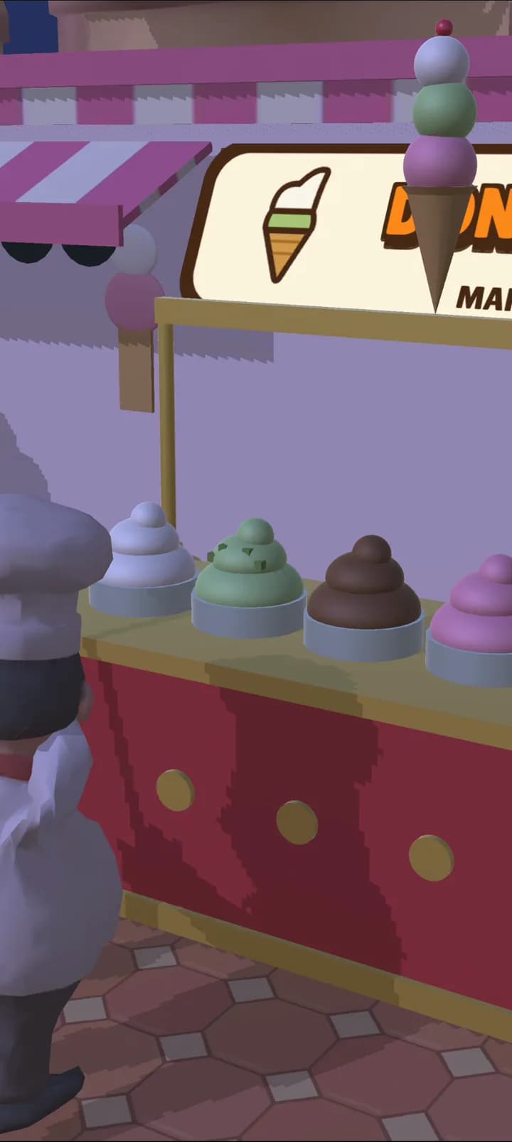 Beyoğlu's Maraş ice cream cart with heaped tubs of colourful scoops