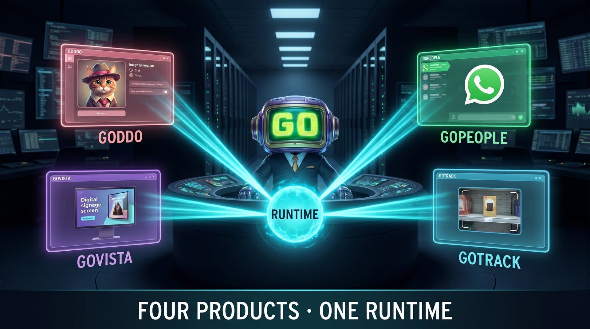 Four products on one runtime.