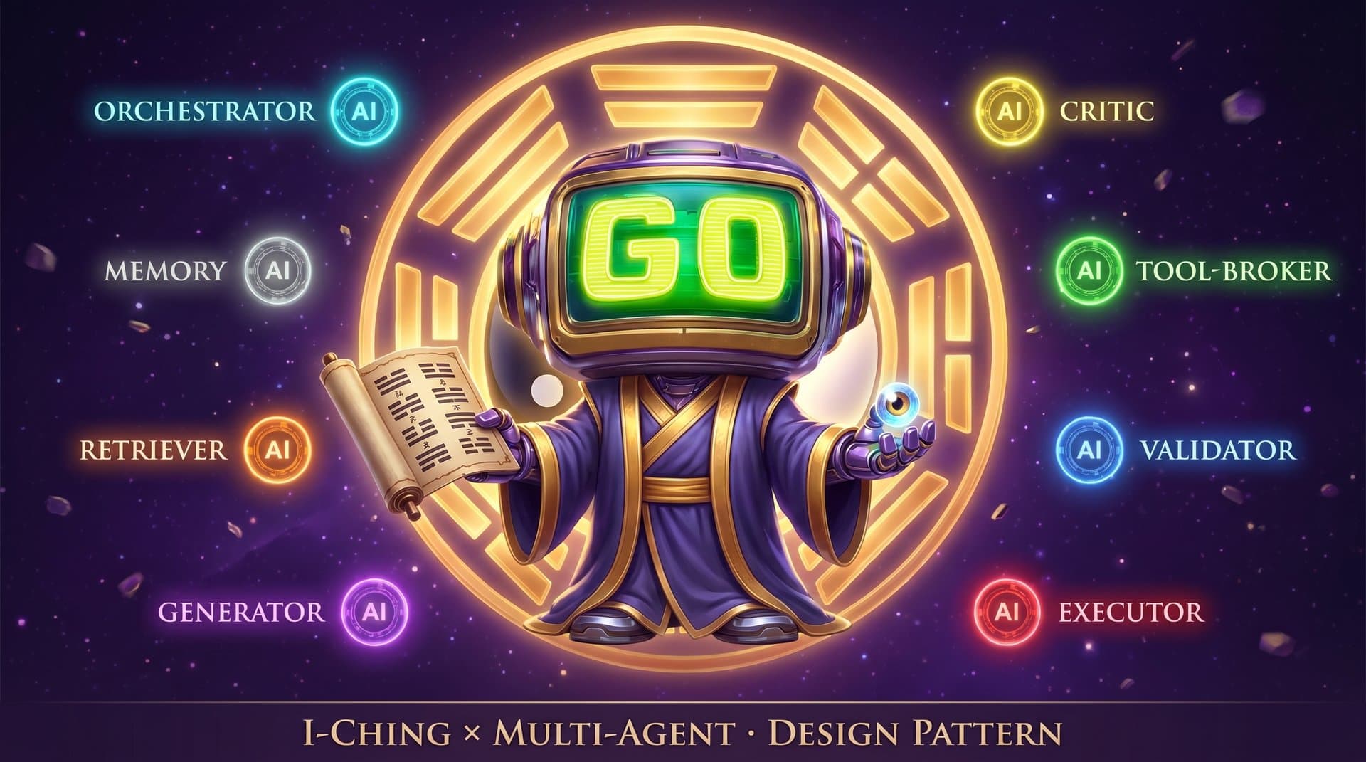 I-Ching as a multi-agent design pattern.