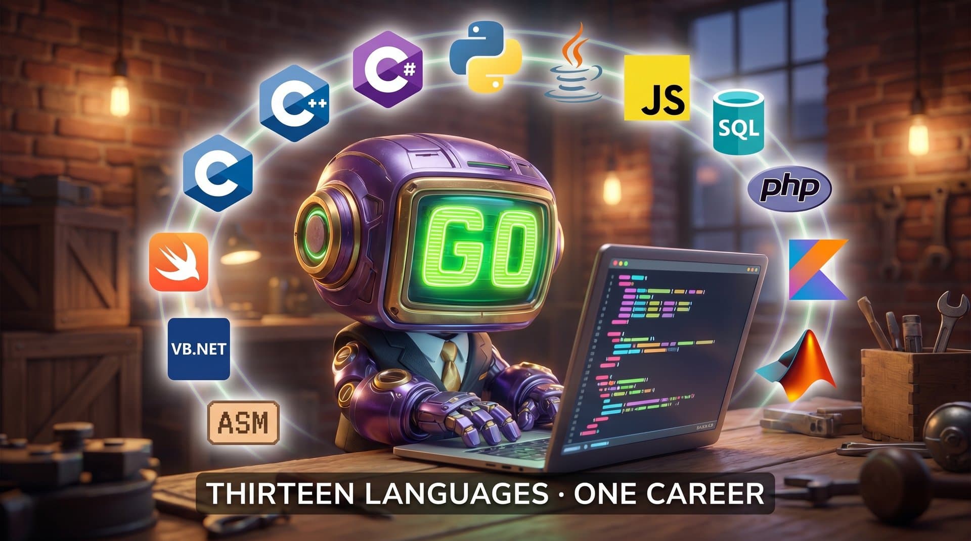 Thirteen languages, one career.